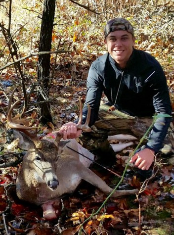 Junior Cade Chiles holding his deer he shot this year. This was an eight point buck.  -Photo Submitted