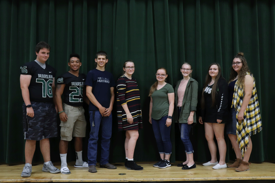 Junior Wade Henderson, Kieon Davis, juniors Lerran Yoder, Alexa Scrivner, Becky Petesch and Madeline Schockmann, and seniors Helena Givens and Ally Thomas have all been selected for All-District Choir. Juniors Toni Turner and Jessica Dwyer and senior Ren Rozzel have also been selected to be part of the Women's All-District Honor choir. They will participate in the District Choir performance on October 13th.