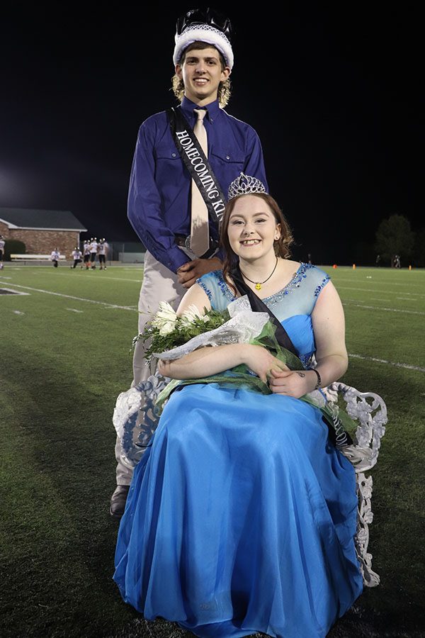 Seniors Lerran Yoder and Allyssa Gemes were crowned king and queen for Homecomng. Coronation took place during half time during the Homecoming game on Friday.