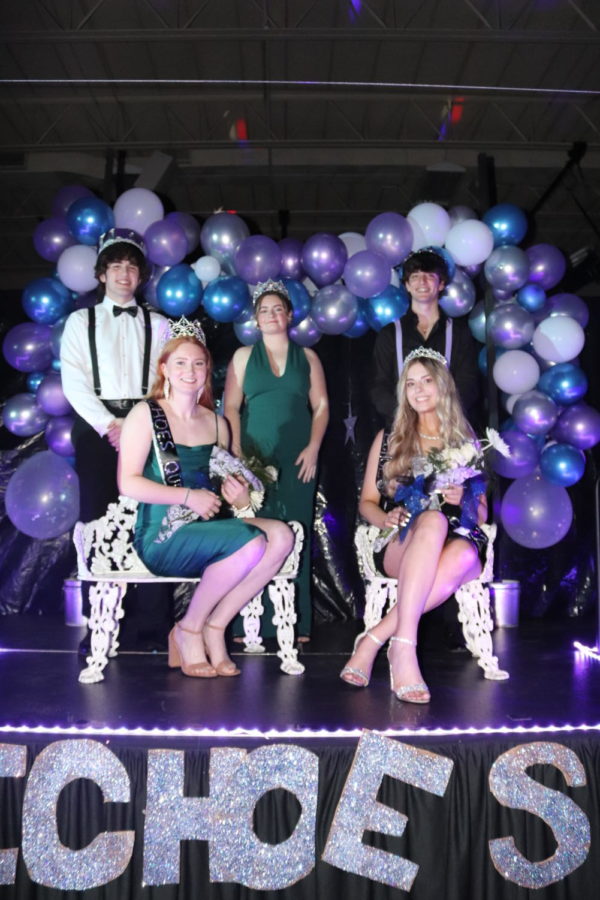 The Echoes Ball court enjoys time in the spotlight after coronation. They included king Corbin Thirstrup, queen Karlie Jones, 2021 queen Gabby Porter, princess Perrie Judd and prince George Montez. 