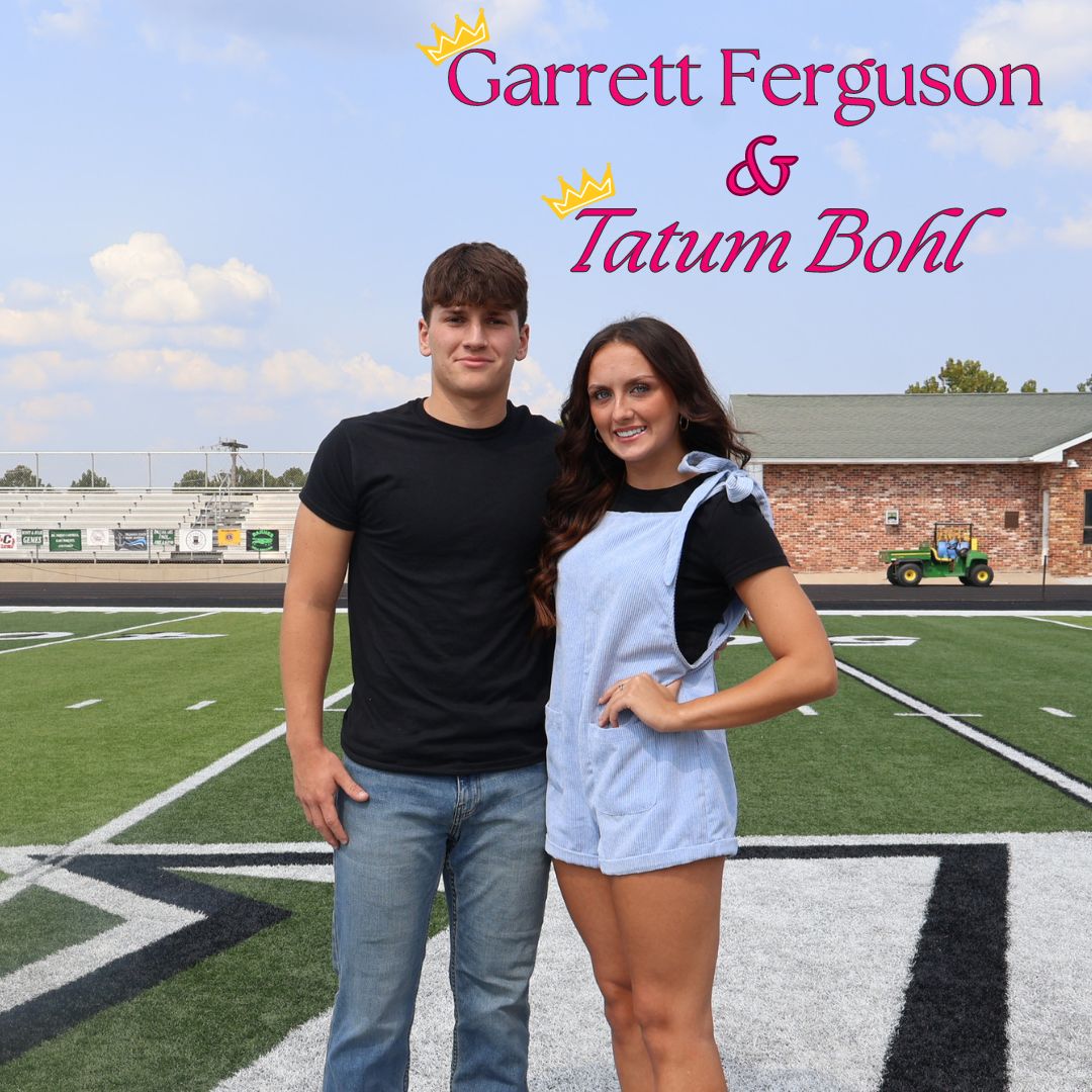 Seniors Garrett Ferguson and Tatum Bohl