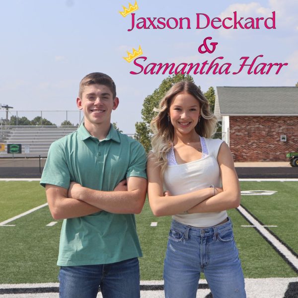 Seniors Jaxson Deckard and Samantha Harr
