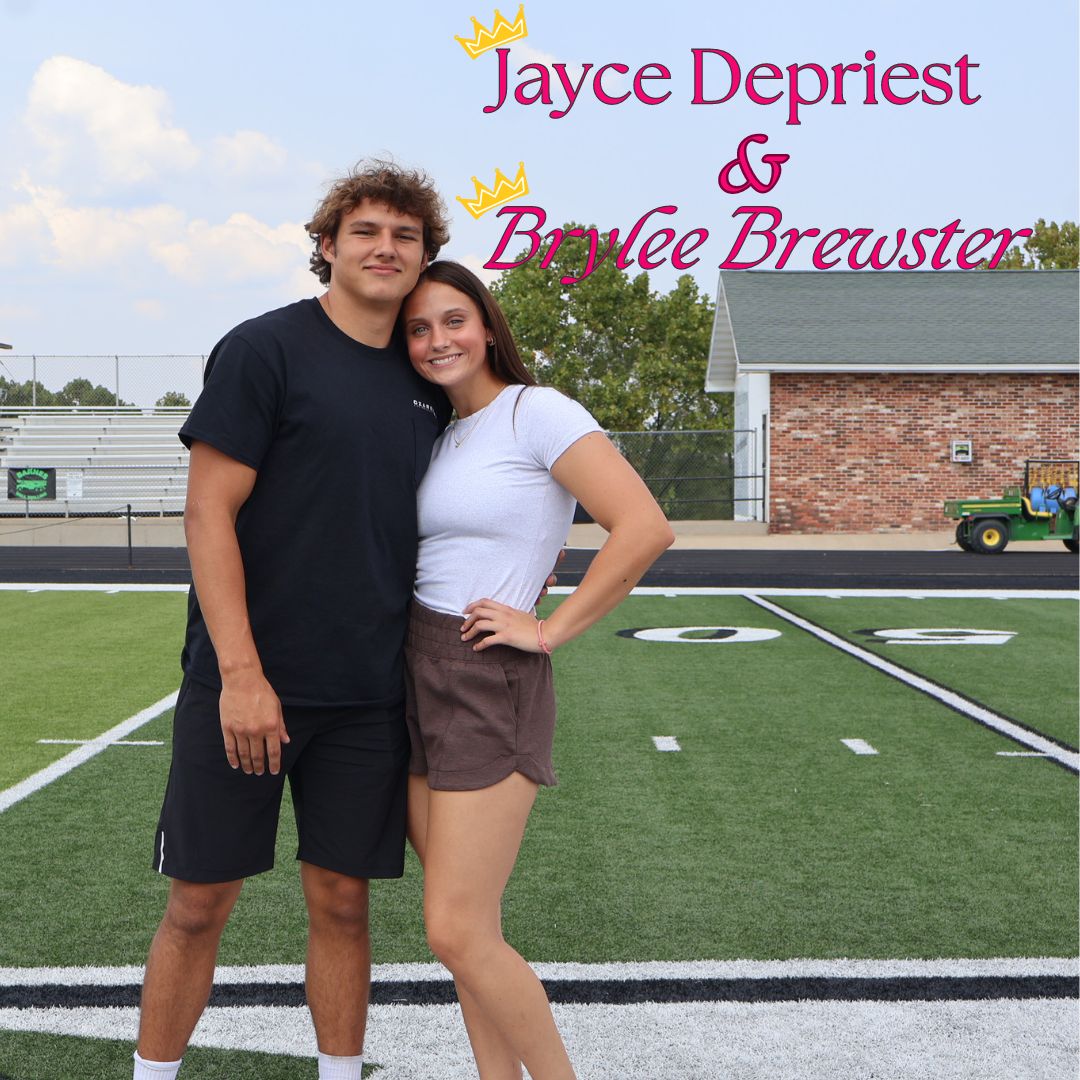 Seniors Jayce Depriest and Brylee Brewster  