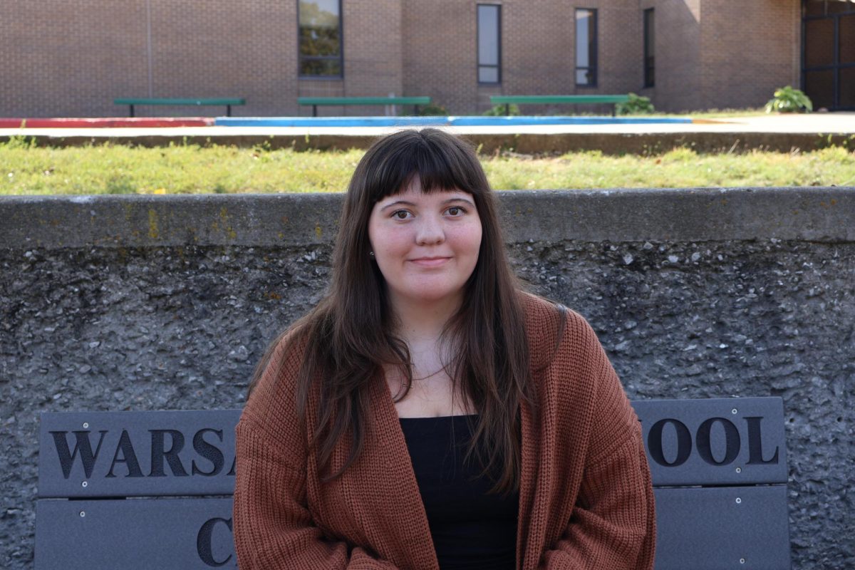 Junior staff writer Abbey Wilson in her press pass photo.
