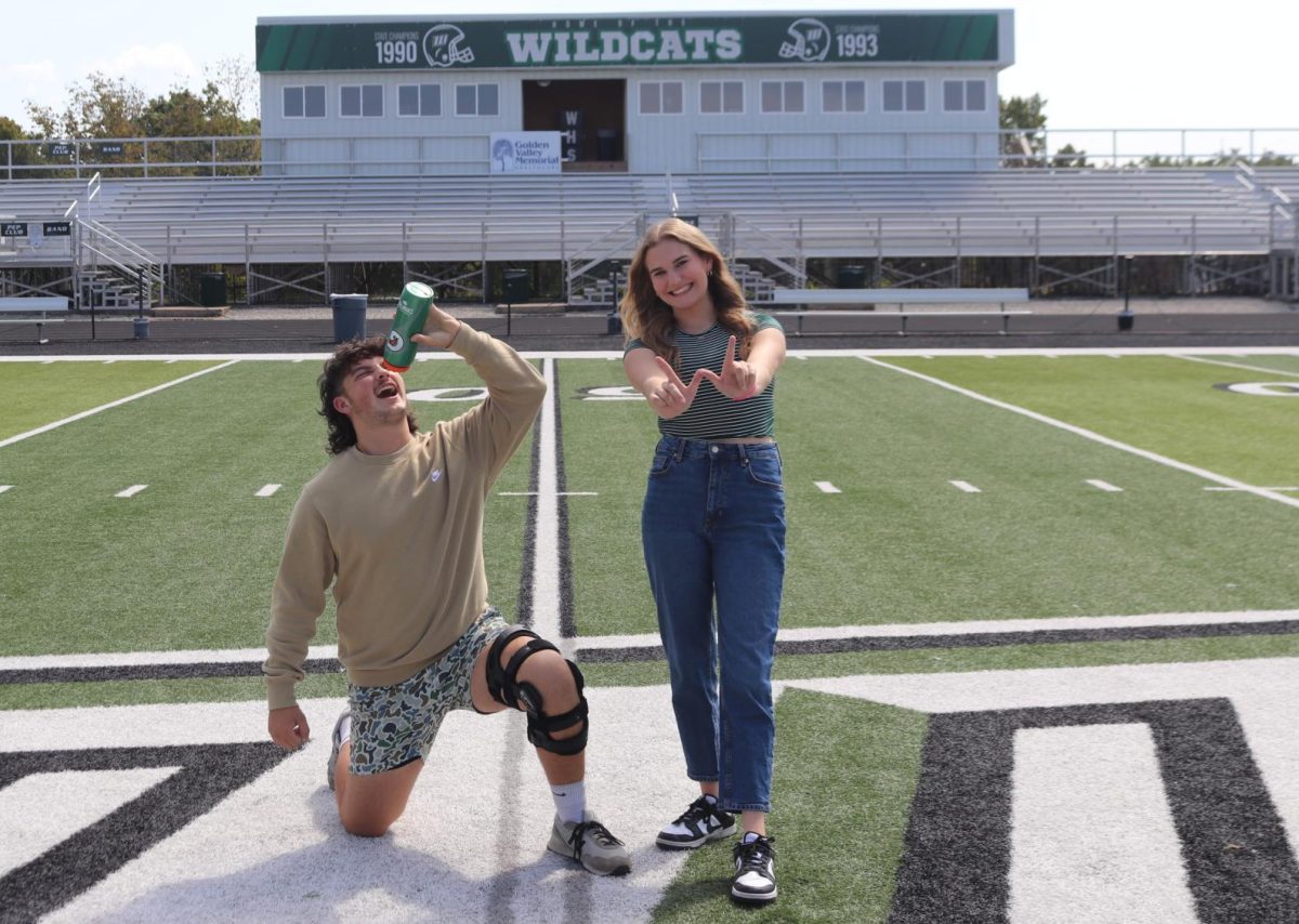 Seniors Urijah Phillips and Sadie Chapman