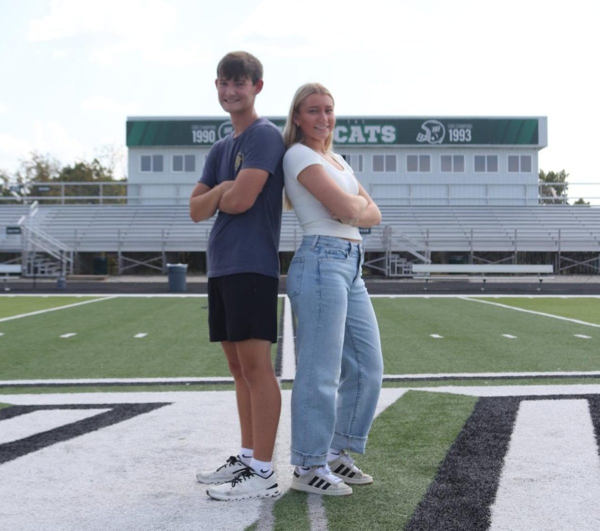 Juniors Levi Bilderback and Mady Reimund